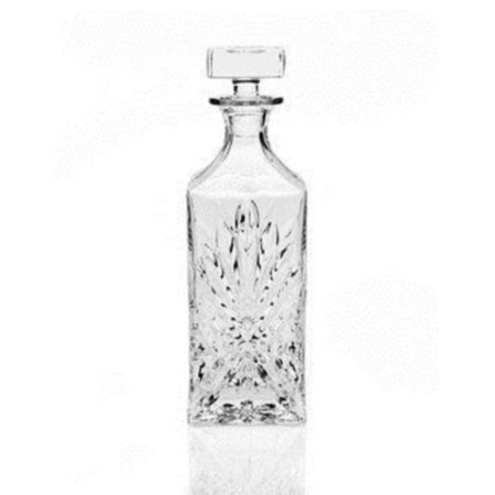 Godinger Dublin Whiskey Decanter – 750 ml – Cut Crystal Glass – NWT